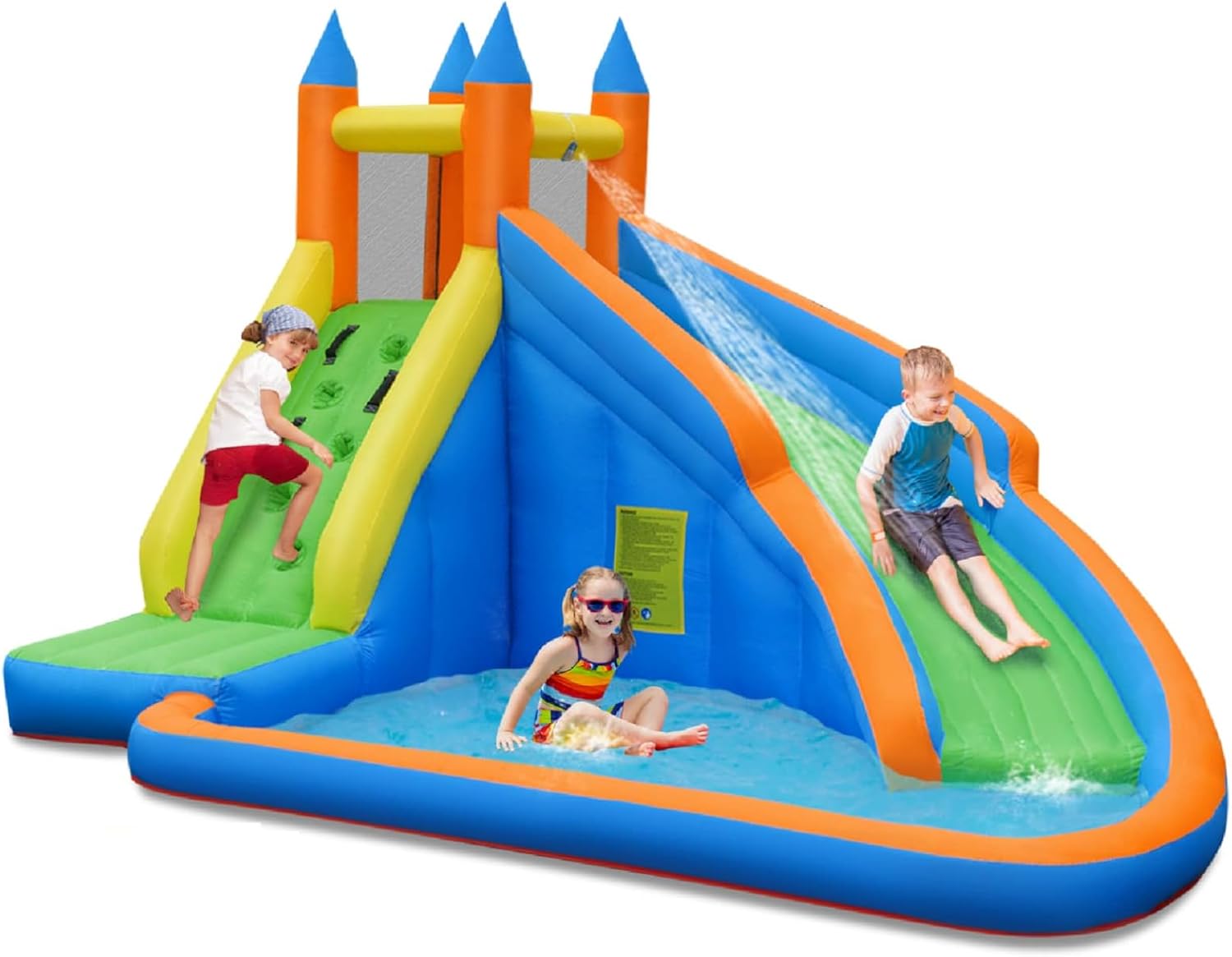 Kids Outdoor Water Slide - Giant Inflatable Water Park Bouncy House