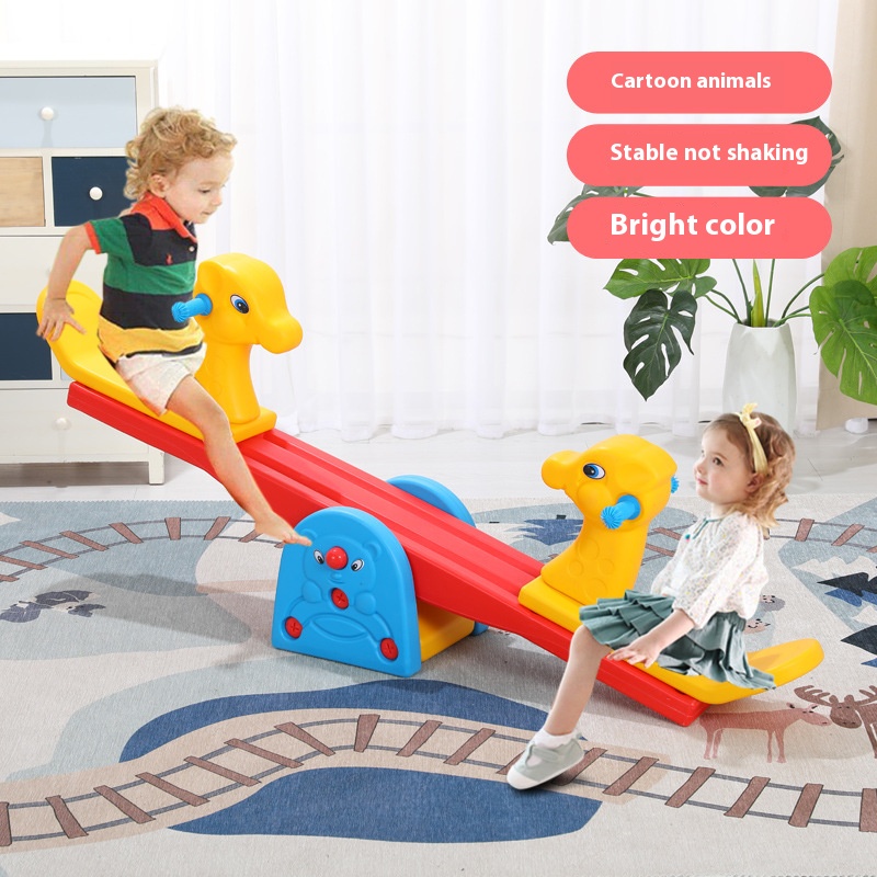 Kids Outdoor Exercise Equipment - Outdoor Countyard Animal Seesaw Board Toys