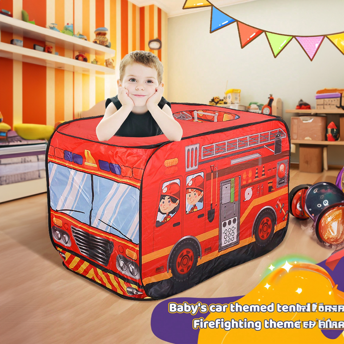 Kids Outdoor Grill - Foldable kids indoor outdoor tent game