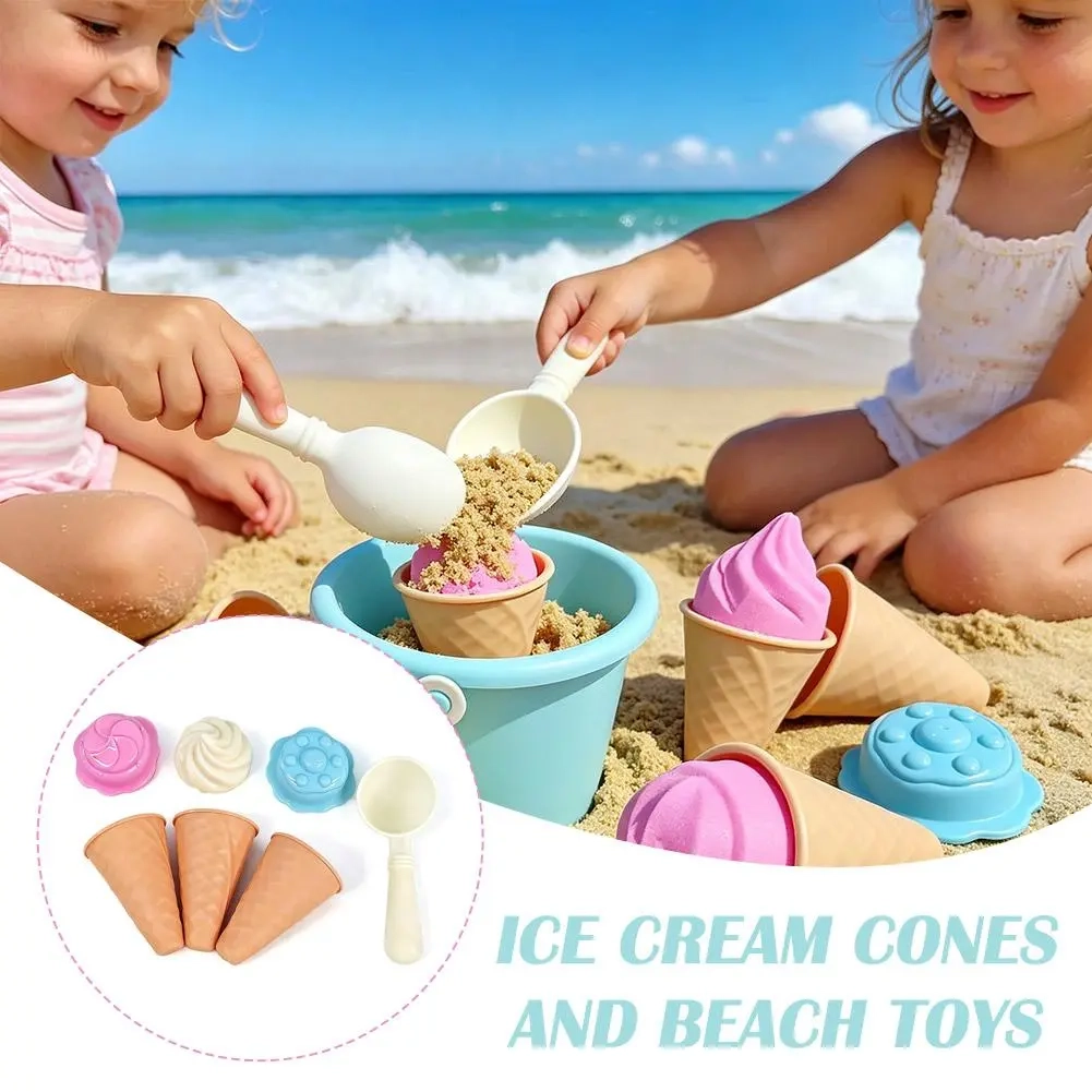 Kids Outdoor Exercise Equipment - Kids Ice Cream Cone Sand Mold