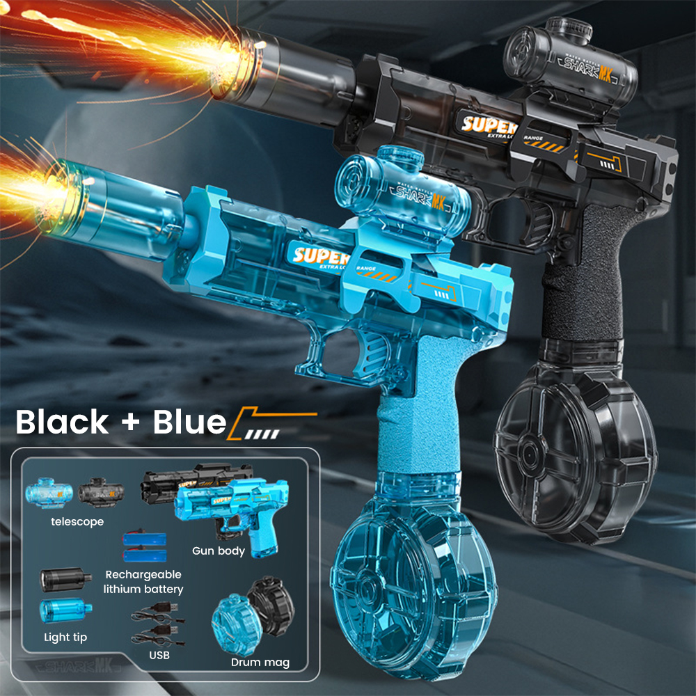 Kids Outdoor Water Play - Electric Water Gun Children Simulated Flame