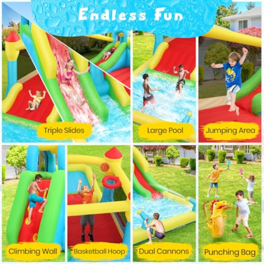 Outdoor/Indoor inflatable wate - Kids Outdoor Water Slide ulasan dan harga
