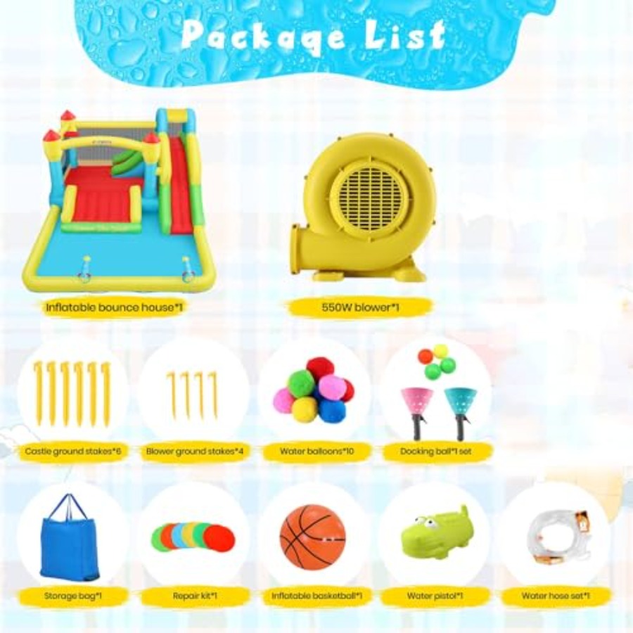 Outdoor/Indoor inflatable wate - Kids Outdoor Water Slide ulasan dan harga
