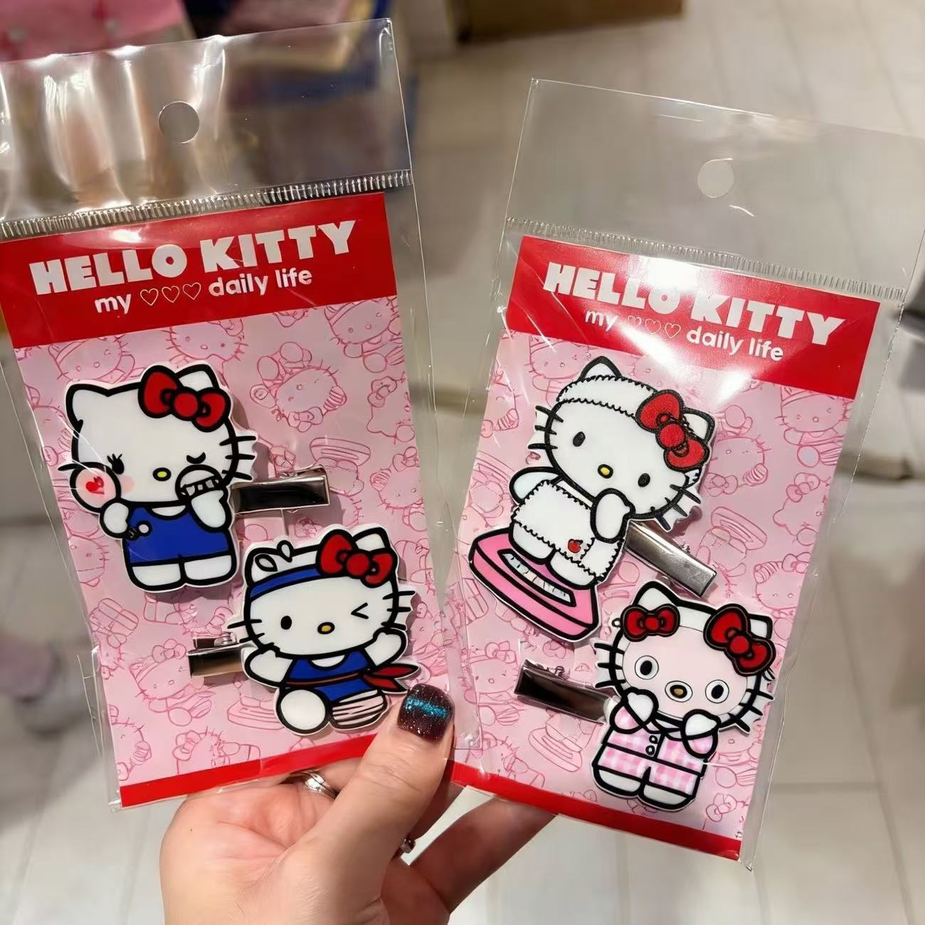 2Pcs Hello Kitty Acrylic Hair  - Kids Outdoor Activity Set ulasan dan harga