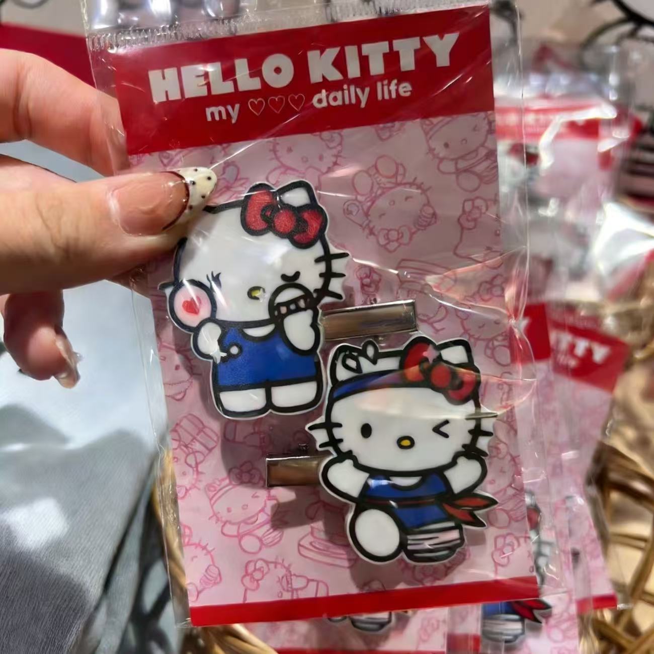 2Pcs Hello Kitty Acrylic Hair  - Kids Outdoor Activity Set ulasan dan harga