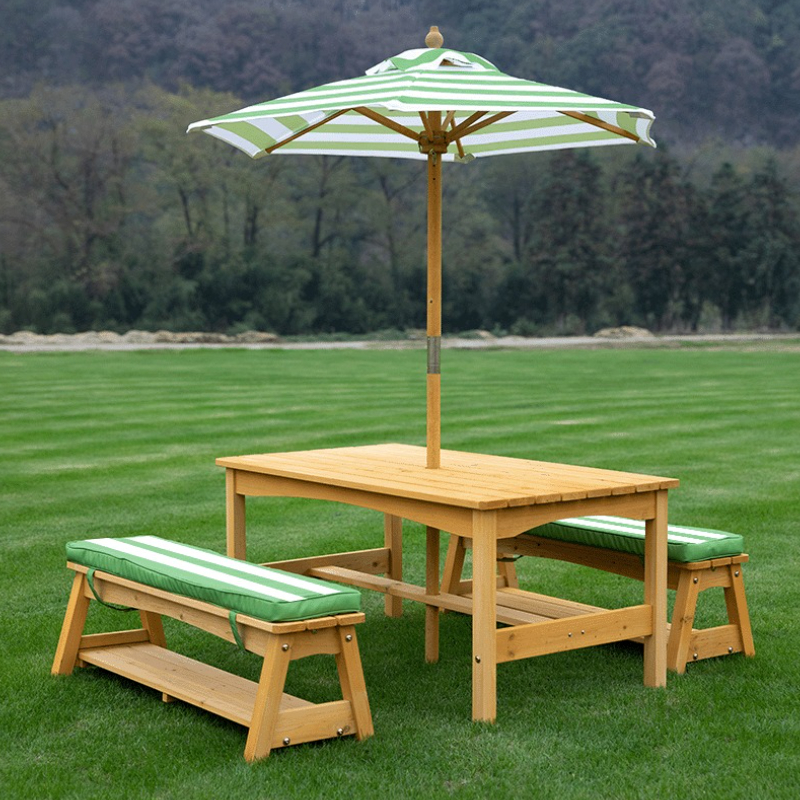 Manufactory Kids Outdoor Loung - Kids Outdoor Bench With Umbrella ulasan dan harga