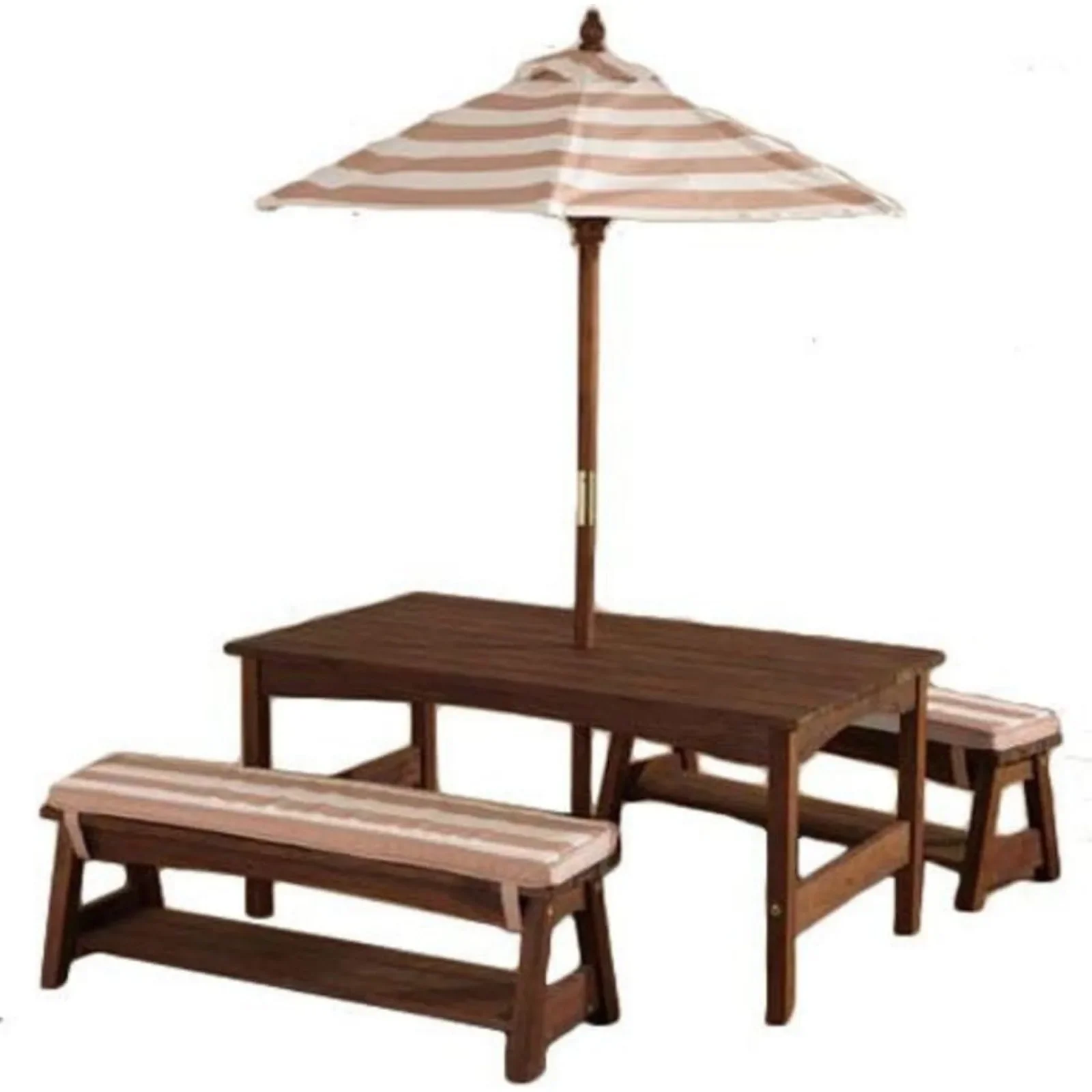 For Outdoor Wooden Table & Ben - Kids Outdoor Bench With Umbrella ulasan dan harga