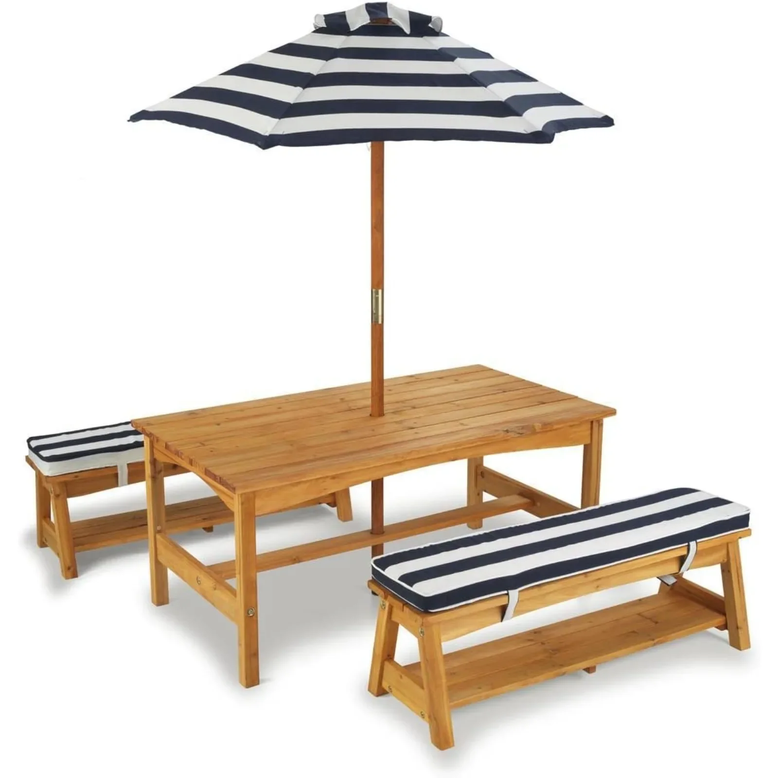For Outdoor Wooden Table & Ben - Kids Outdoor Bench With Umbrella ulasan dan harga
