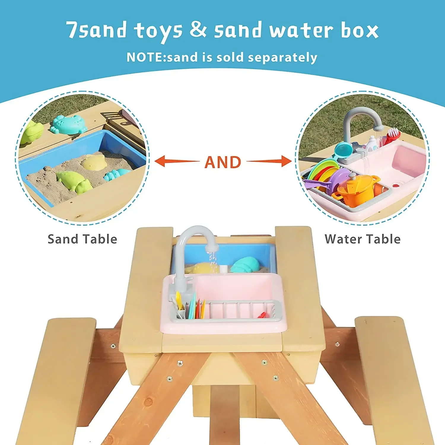 #Kids Picnic Table Outdoor Pat - Kids Outdoor Dining Set ulasan dan harga