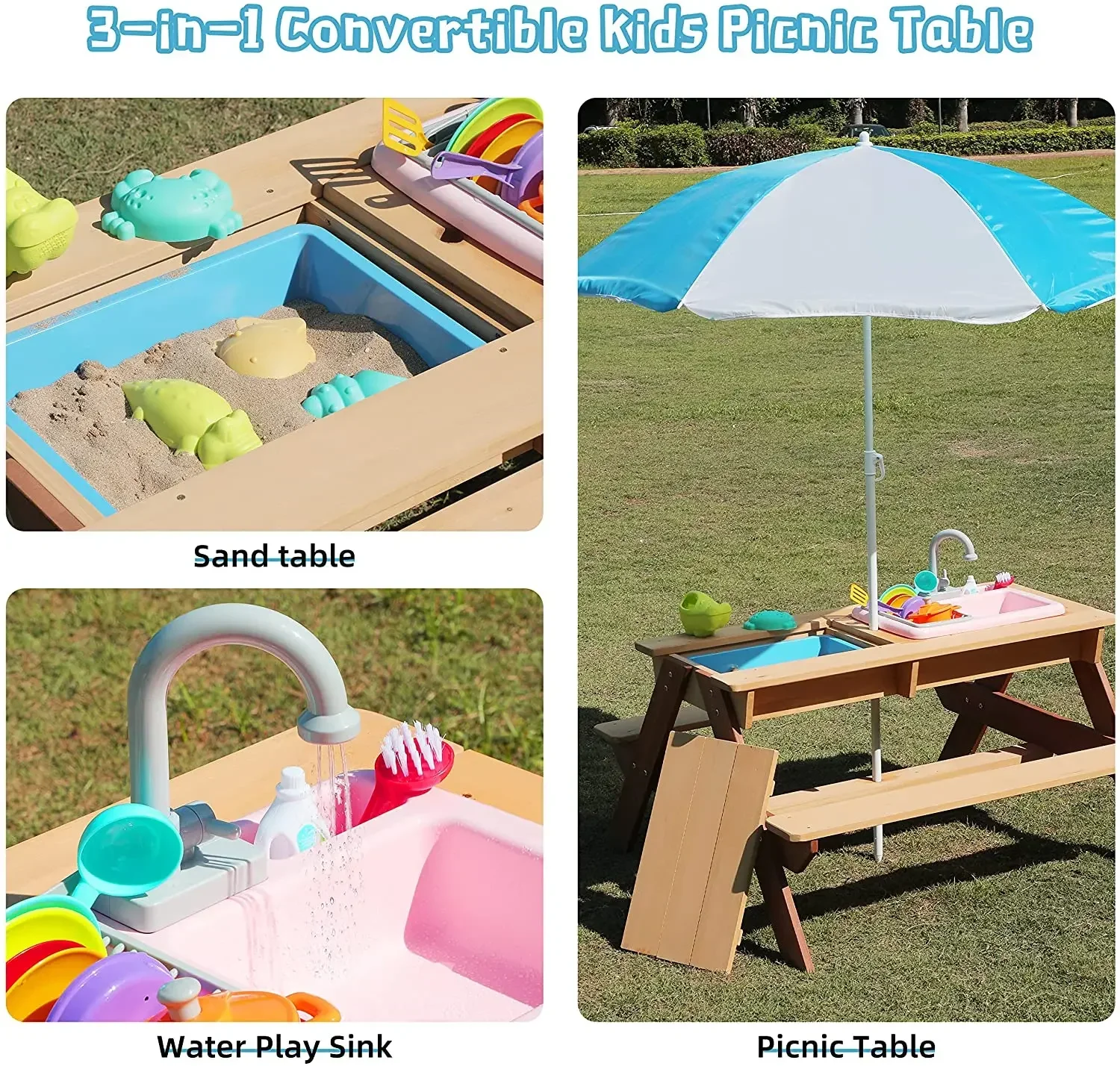 #Kids Picnic Table Outdoor Pat - Kids Outdoor Dining Set ulasan dan harga