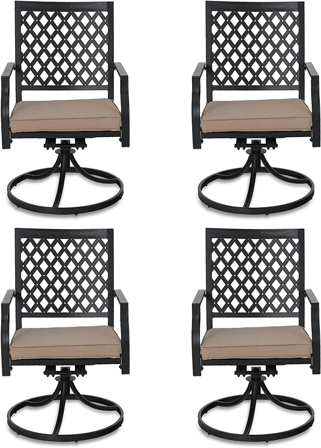 Patio Chair Set of 4 Swivel Di - Kids Outdoor Dining Set ulasan dan harga