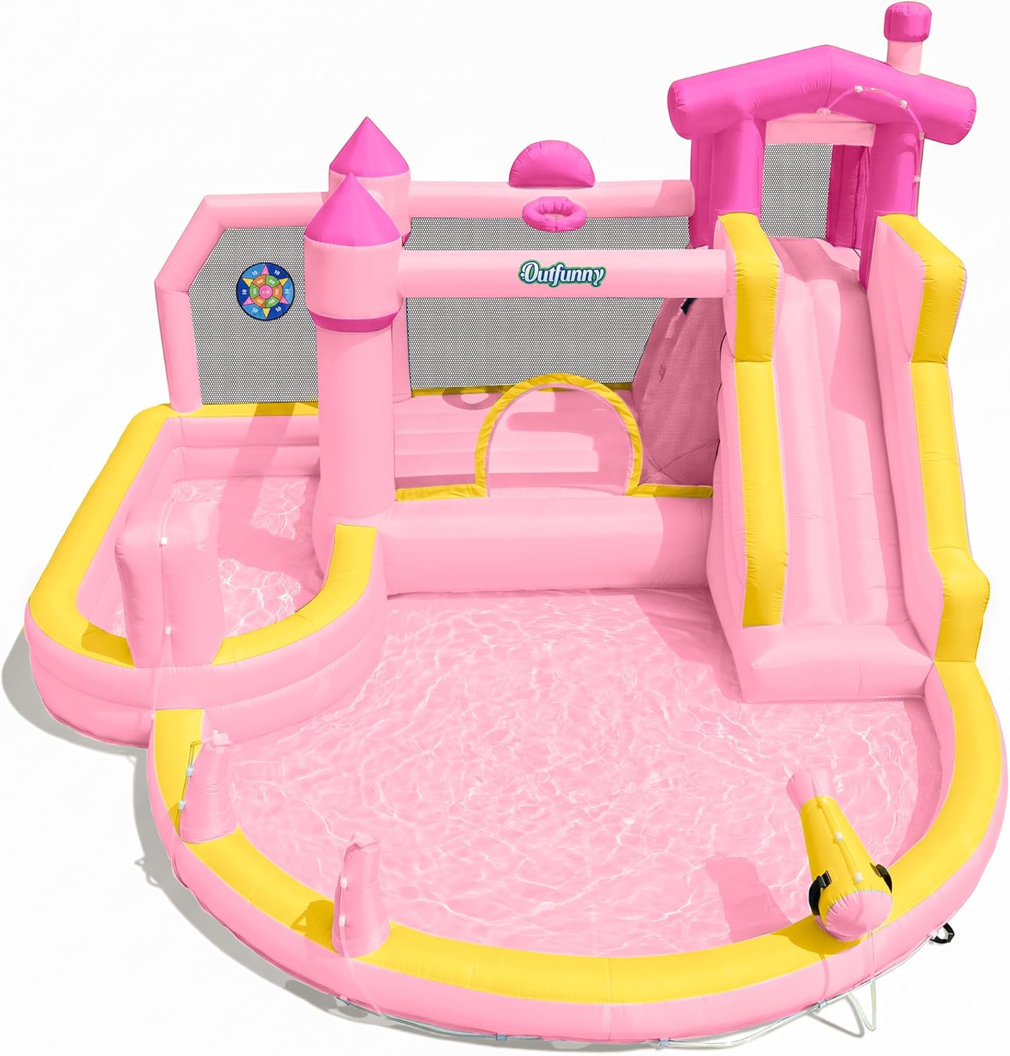 Pink Inflatable Water Slide Bo - Kids Outdoor Water Slide ulasan dan harga
