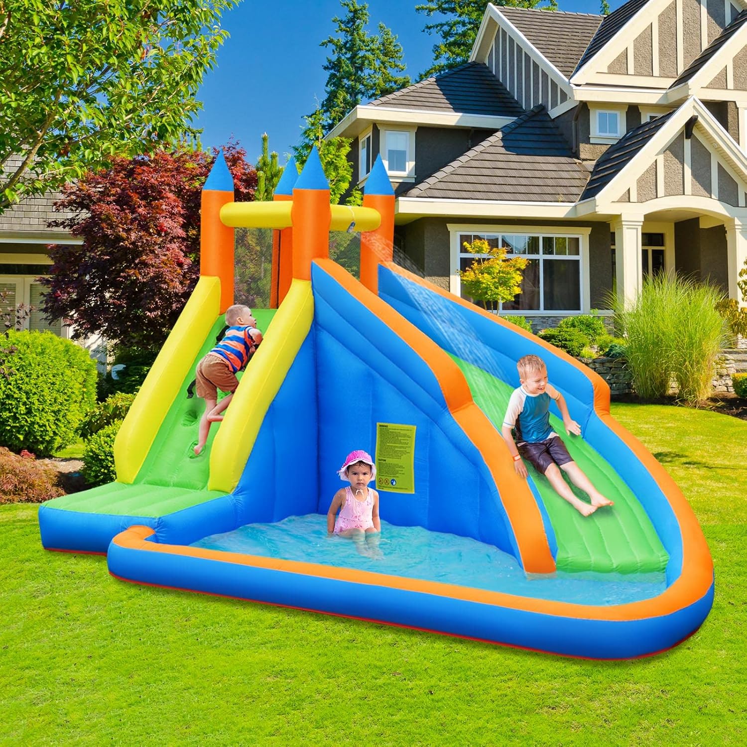 Giant Inflatable Water Park Bo - Kids Outdoor Water Slide ulasan dan harga