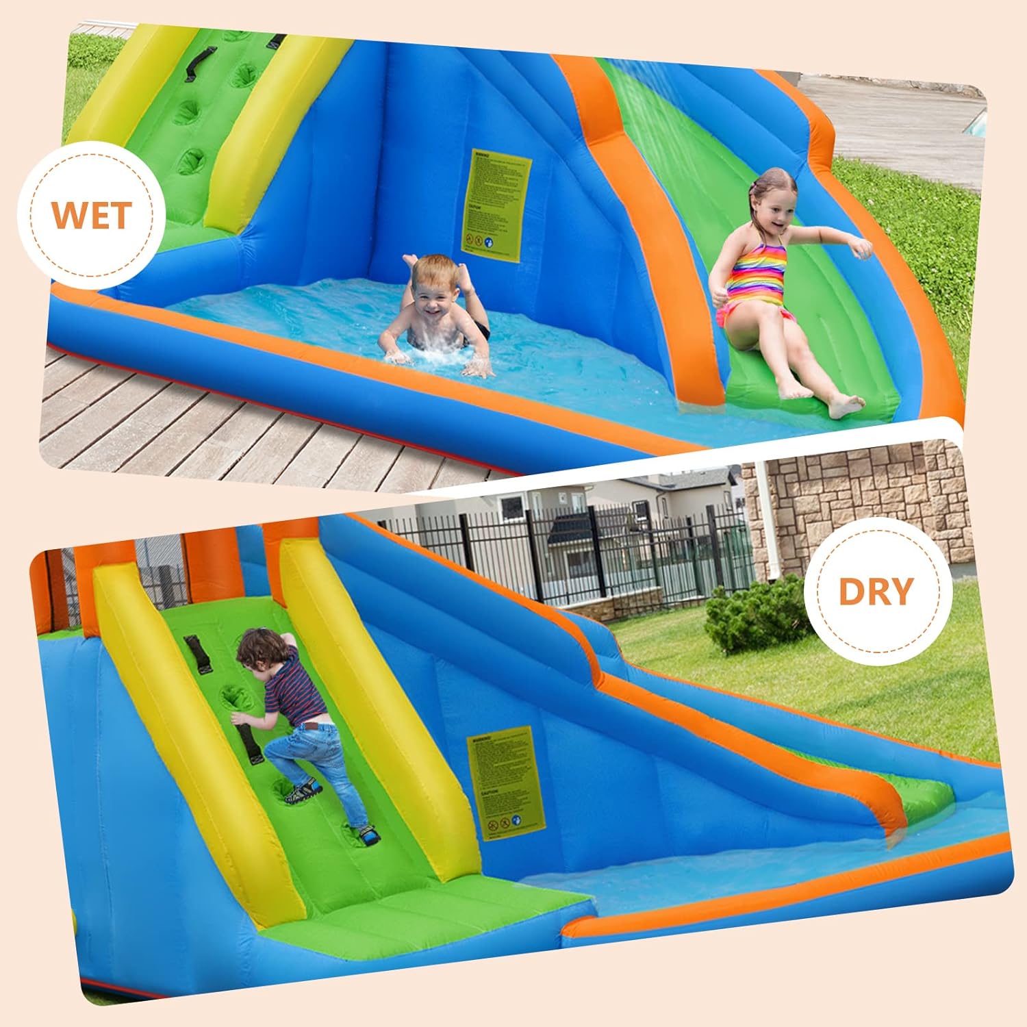 Giant Inflatable Water Park Bo - Kids Outdoor Water Slide ulasan dan harga