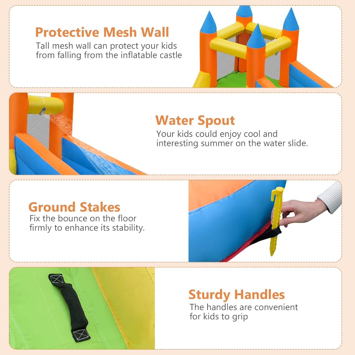 Giant Inflatable Water Park Bo - Kids Outdoor Water Slide ulasan dan harga