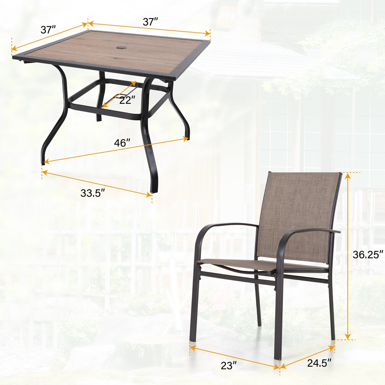 5 Piece Outdoor Dining Set Pat - Kids Outdoor Dining Set ulasan dan harga