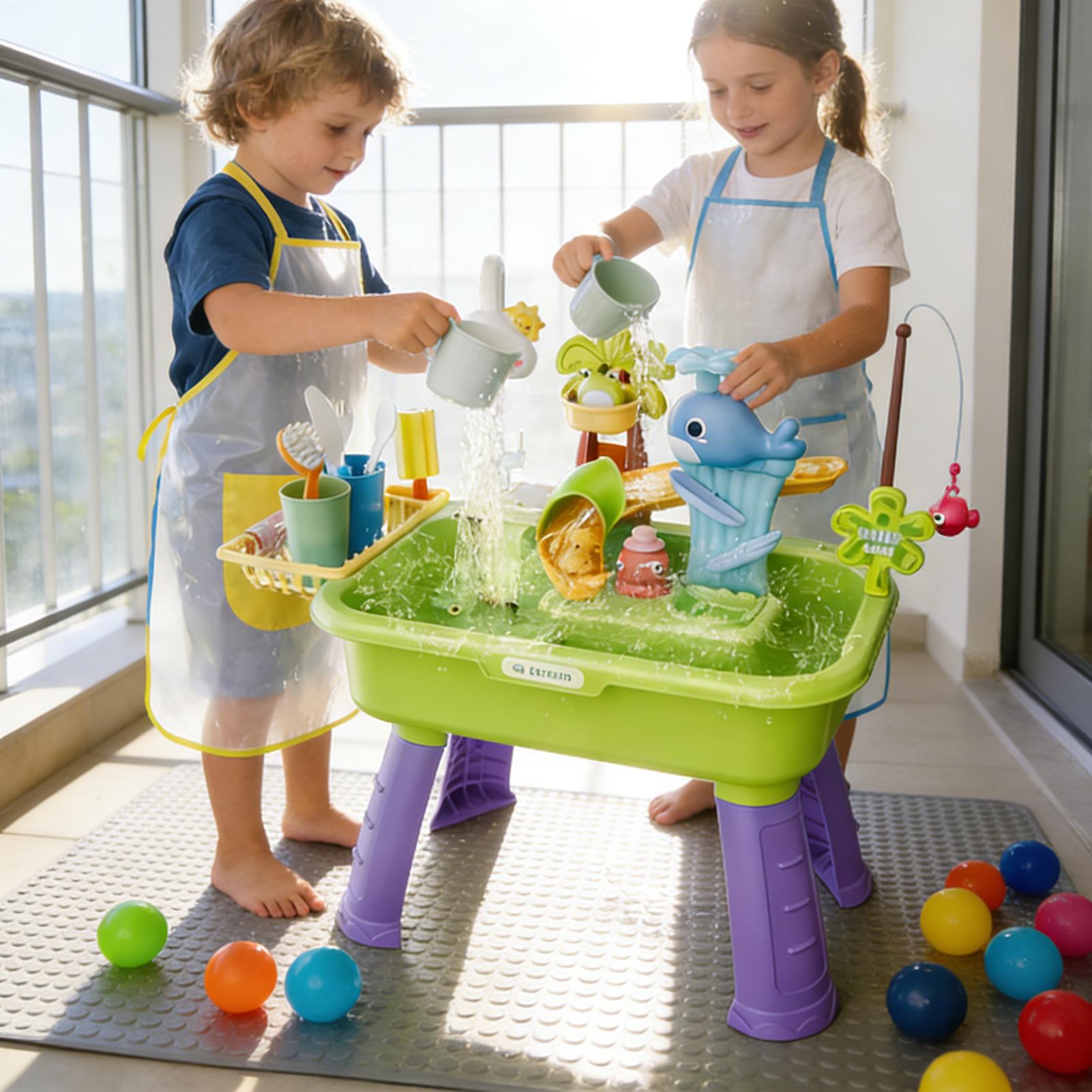 Children's Kitchen Toys Electr - Kids Outdoor Water Play Table ulasan dan harga