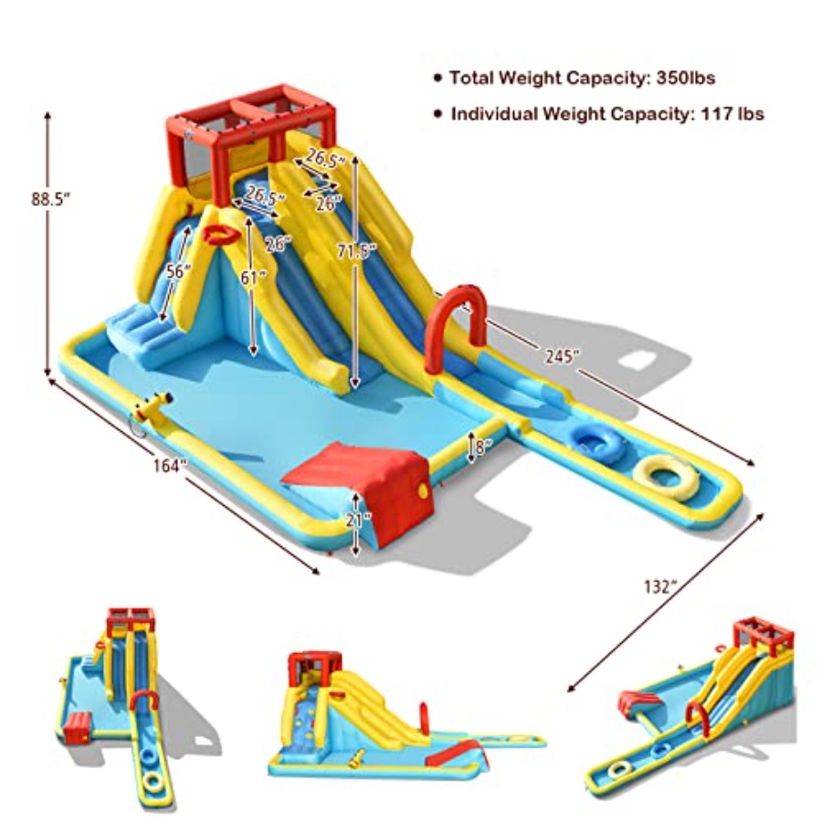 Outdoor inflatable water slide - Kids Outdoor Water Slide ulasan dan harga
