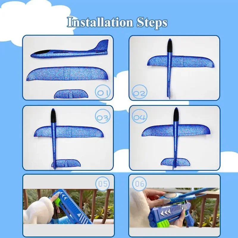 Kids 24/34cm Foam Plane Toy Gu - Kids Outdoor Xmas Gifts ulasan dan harga