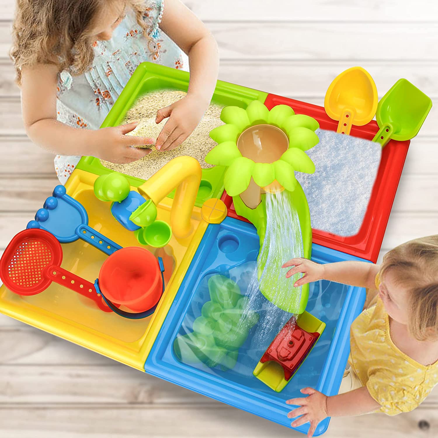 Beach Table Sand Play Toys Chi - Kids Outdoor Water Play Table ulasan dan harga
