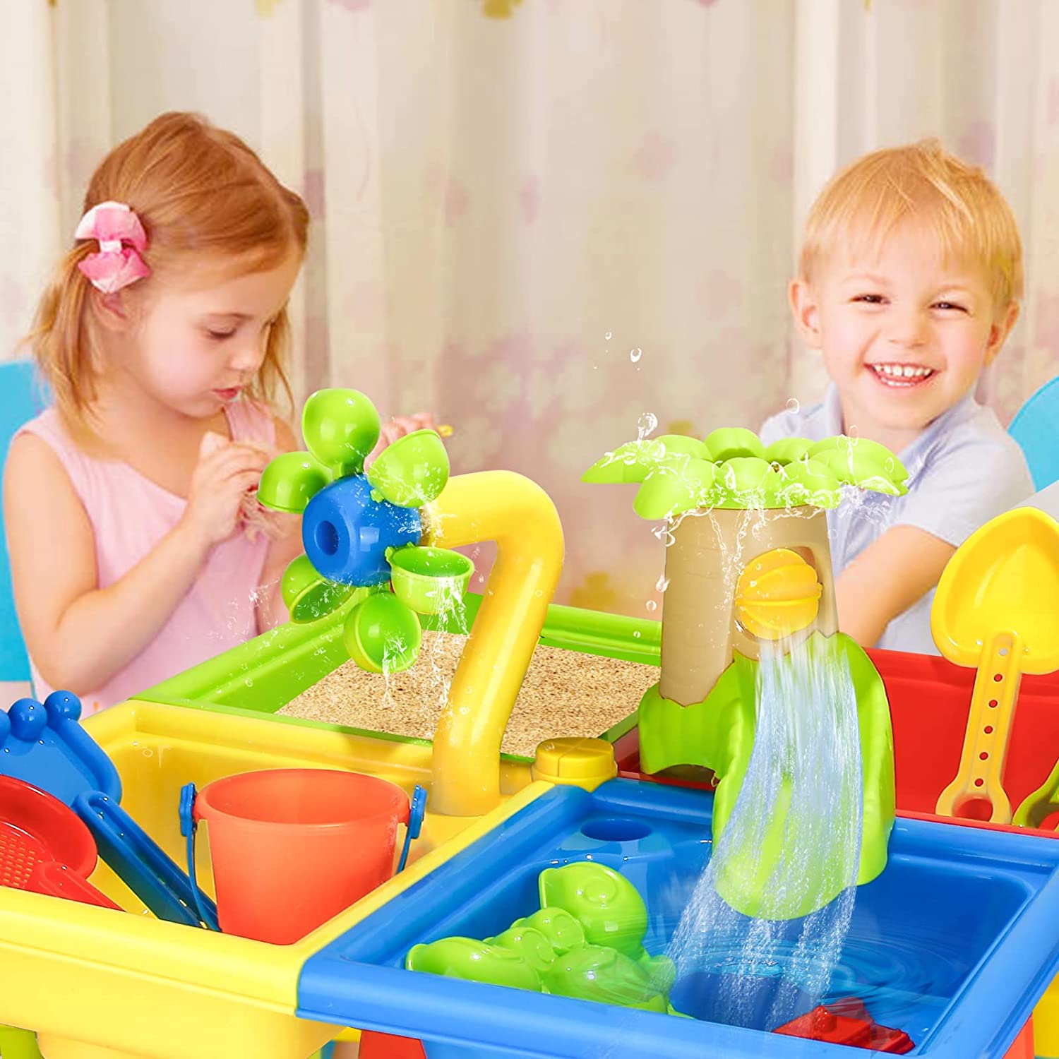 Beach Table Sand Play Toys Chi - Kids Outdoor Water Play Table ulasan dan harga