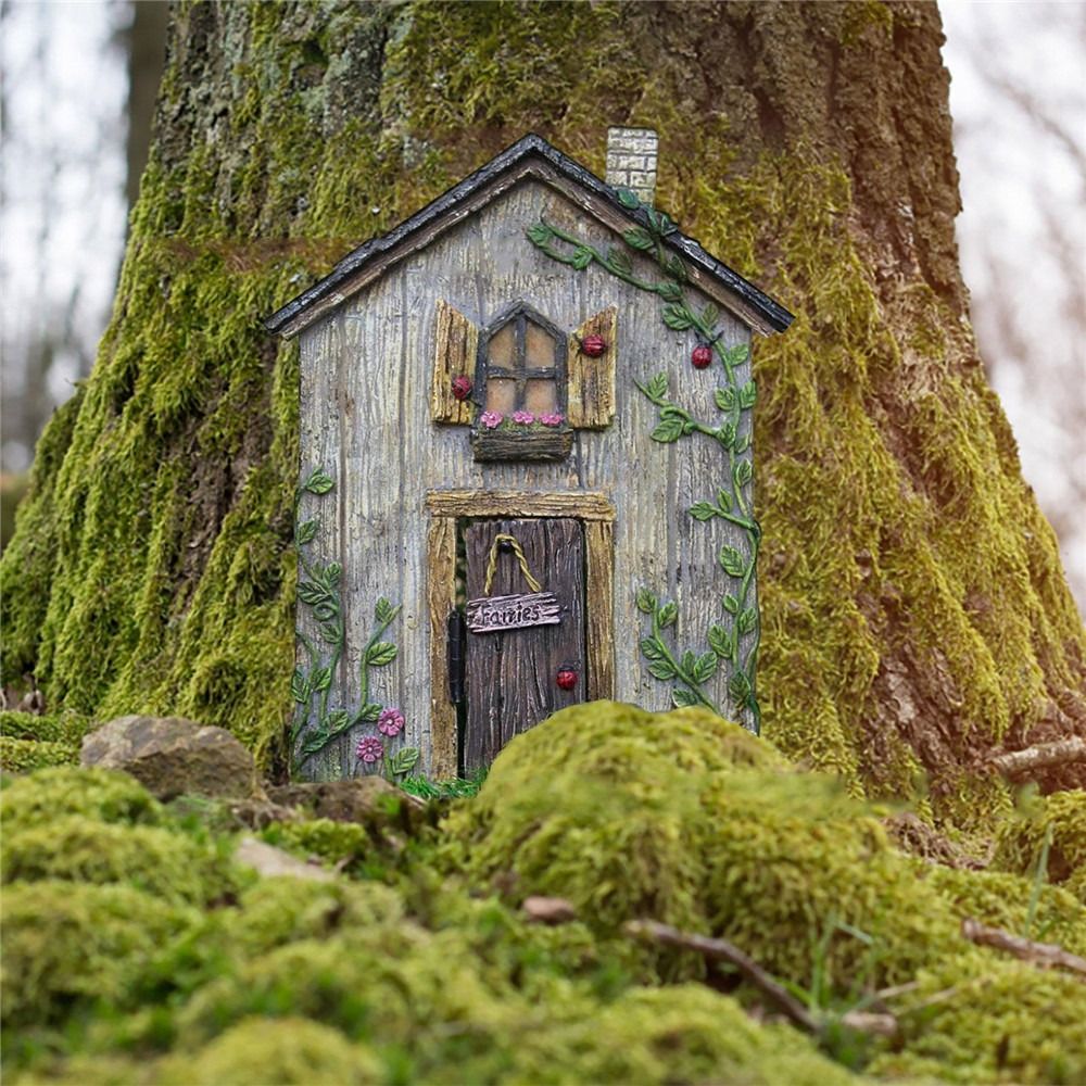 Engraved Design Wooden Miniatu - Kids Outdoor Fairy Garden ulasan dan harga