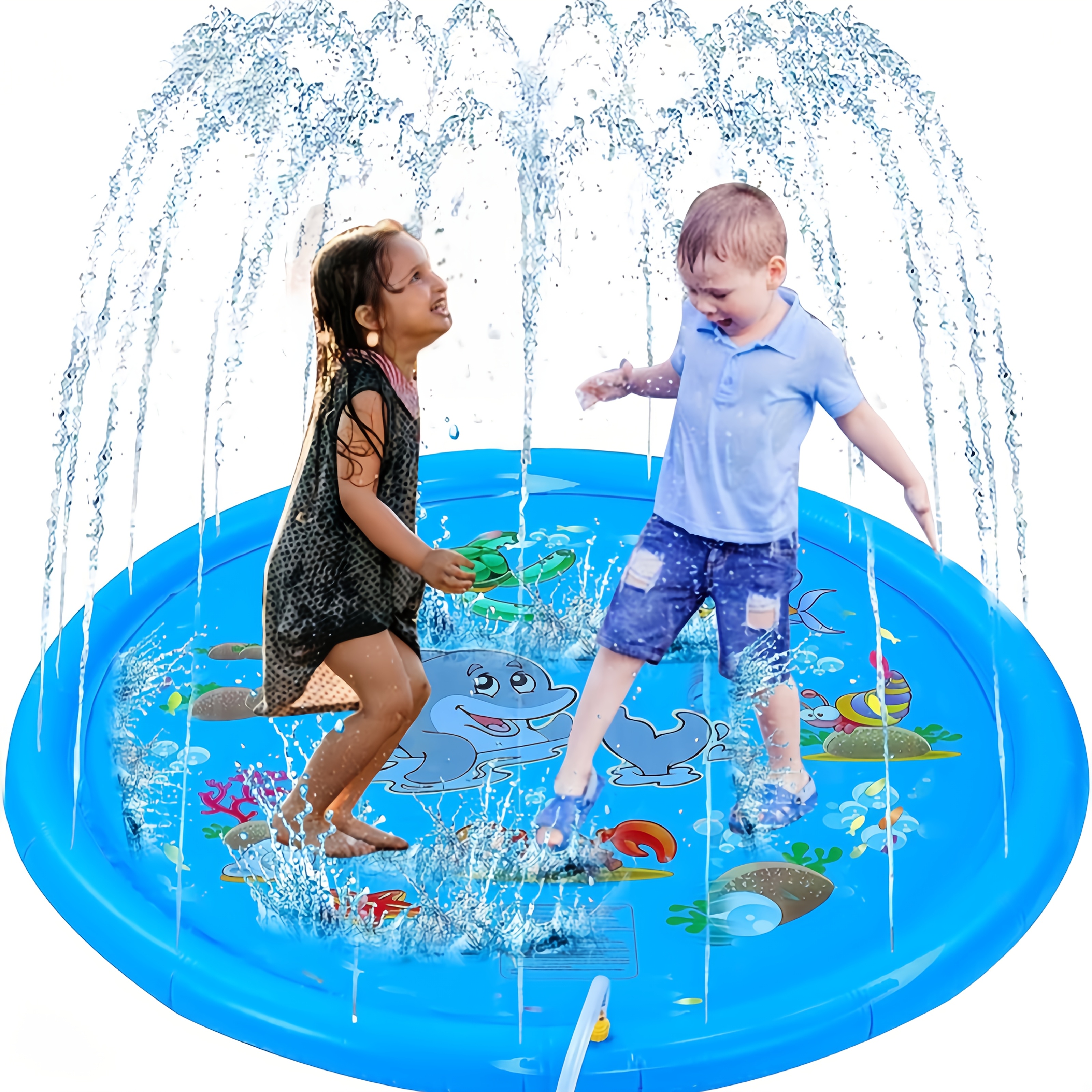 PVC Inflatable Splash Pad Spri - Kids Outdoor Water Play Table ulasan dan harga