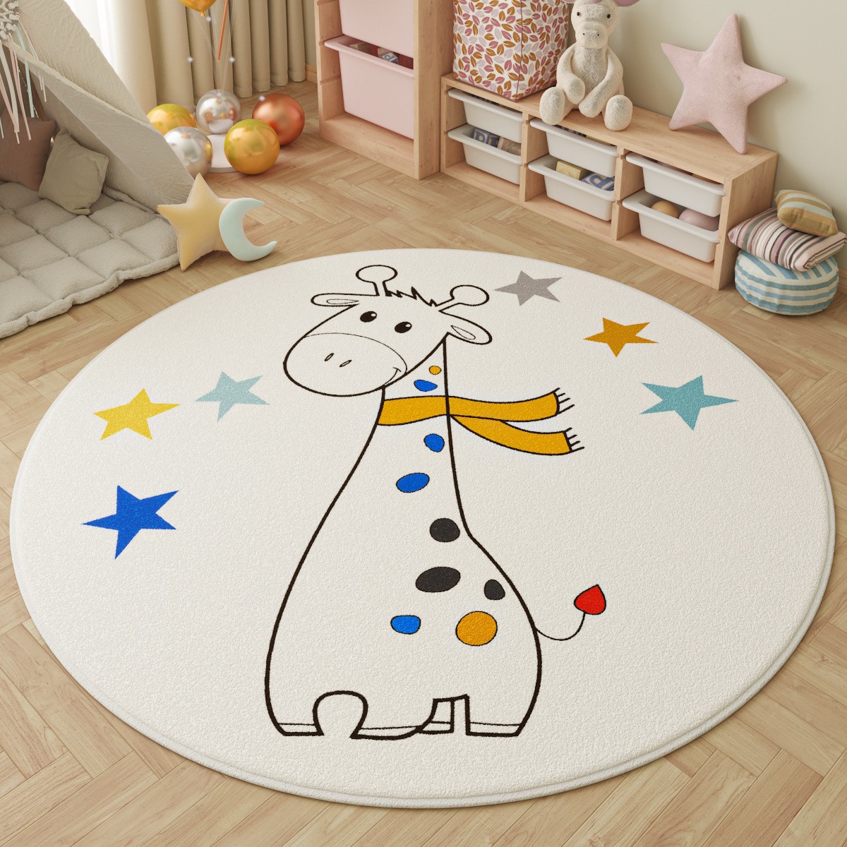Fun in the Park Kids Round Rug - Kids Outdoor Adventure Park ulasan dan harga