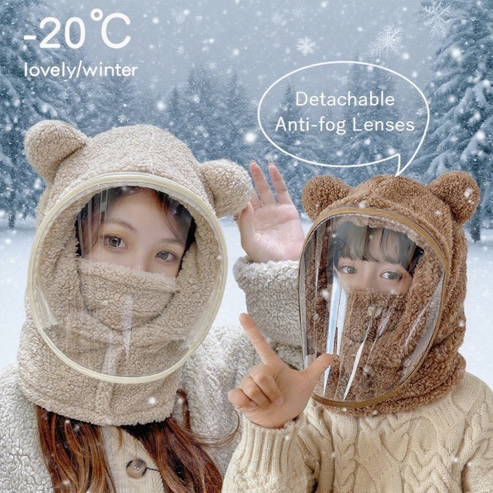 Cute Bear Ear Winter Windproof - Kids Outdoor Xmas Gifts ulasan dan harga