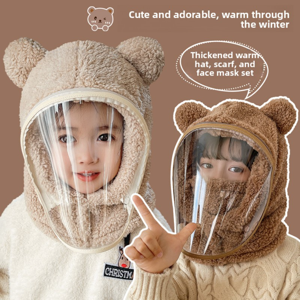 Cute Bear Ear Winter Windproof - Kids Outdoor Xmas Gifts ulasan dan harga