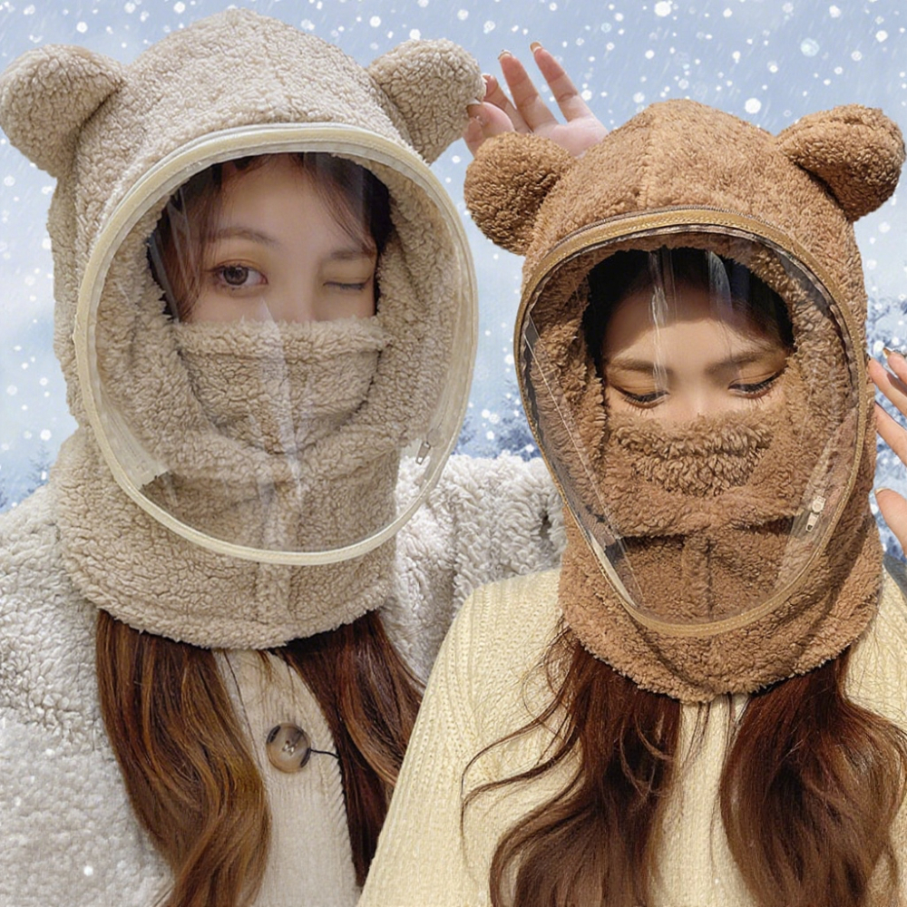 Cute Bear Ear Winter Windproof - Kids Outdoor Xmas Gifts ulasan dan harga