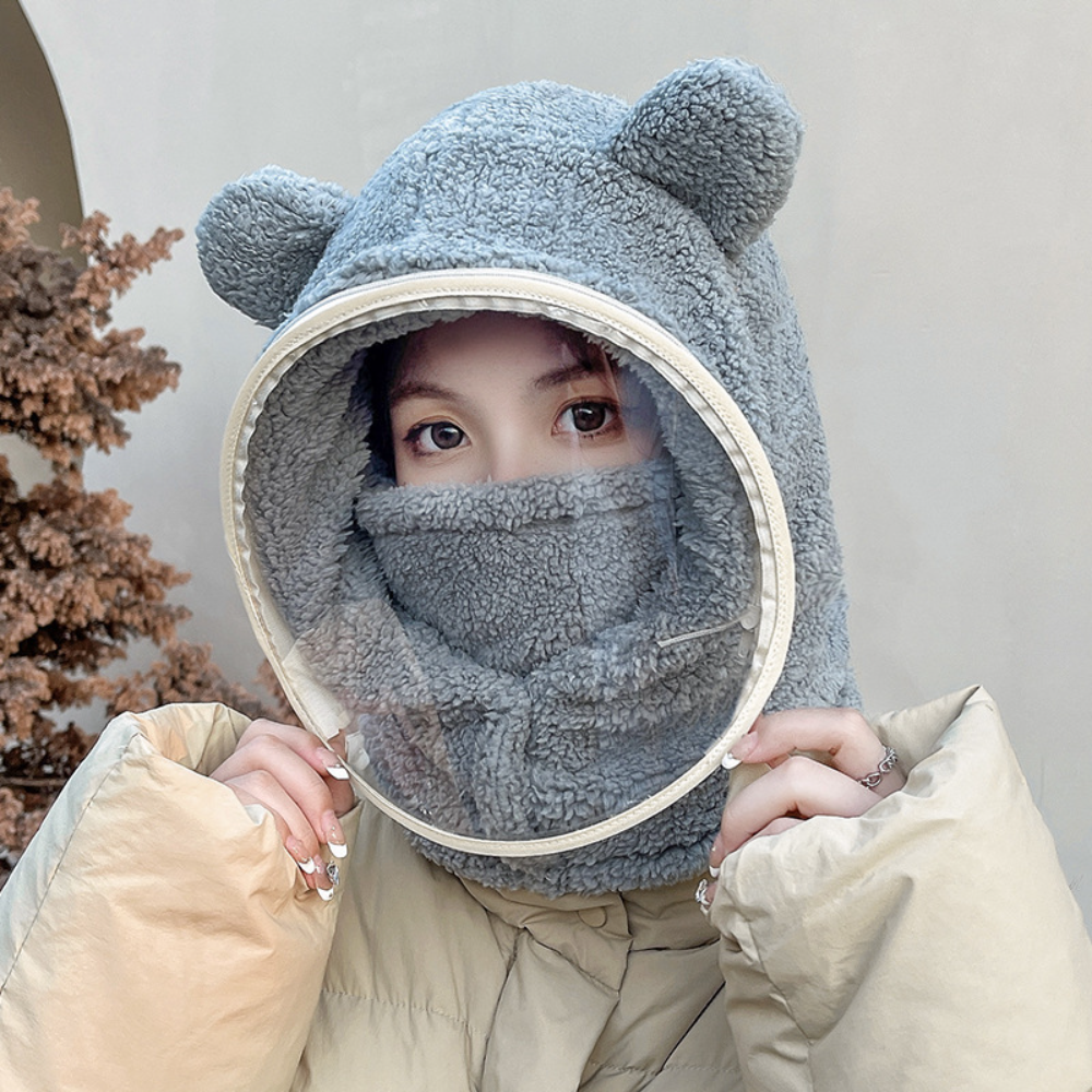 Cute Bear Ear Winter Windproof - Kids Outdoor Xmas Gifts ulasan dan harga