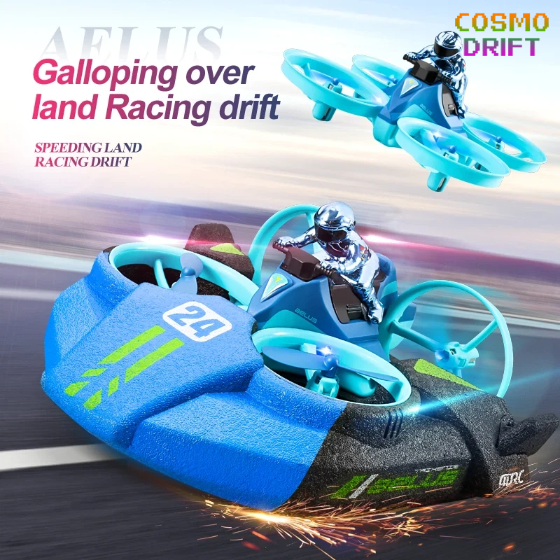 3-in-1 Land Air Sea RC Aircraf - Kids Outdoor Quad ulasan dan harga