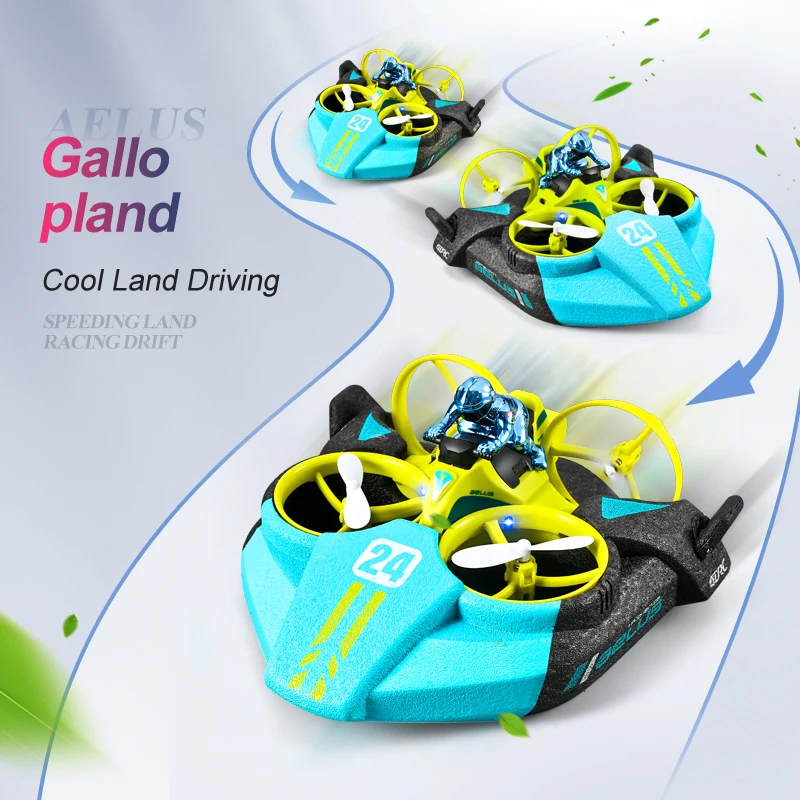 3-in-1 Land Air Sea RC Aircraf - Kids Outdoor Quad ulasan dan harga