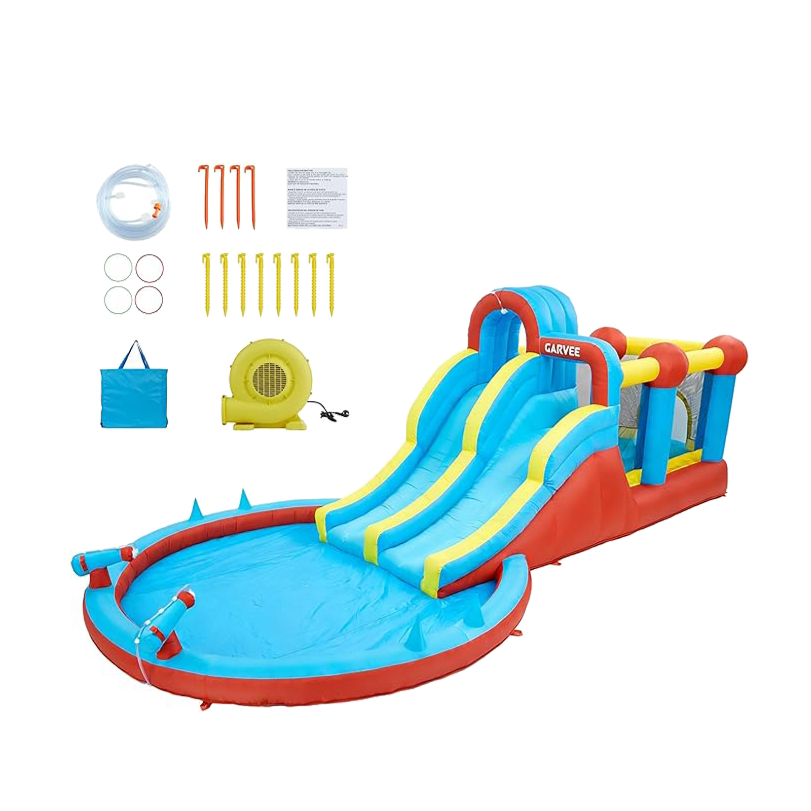 All-Season 8-in-1 Inflatable W - Kids Outdoor Water Slide ulasan dan harga