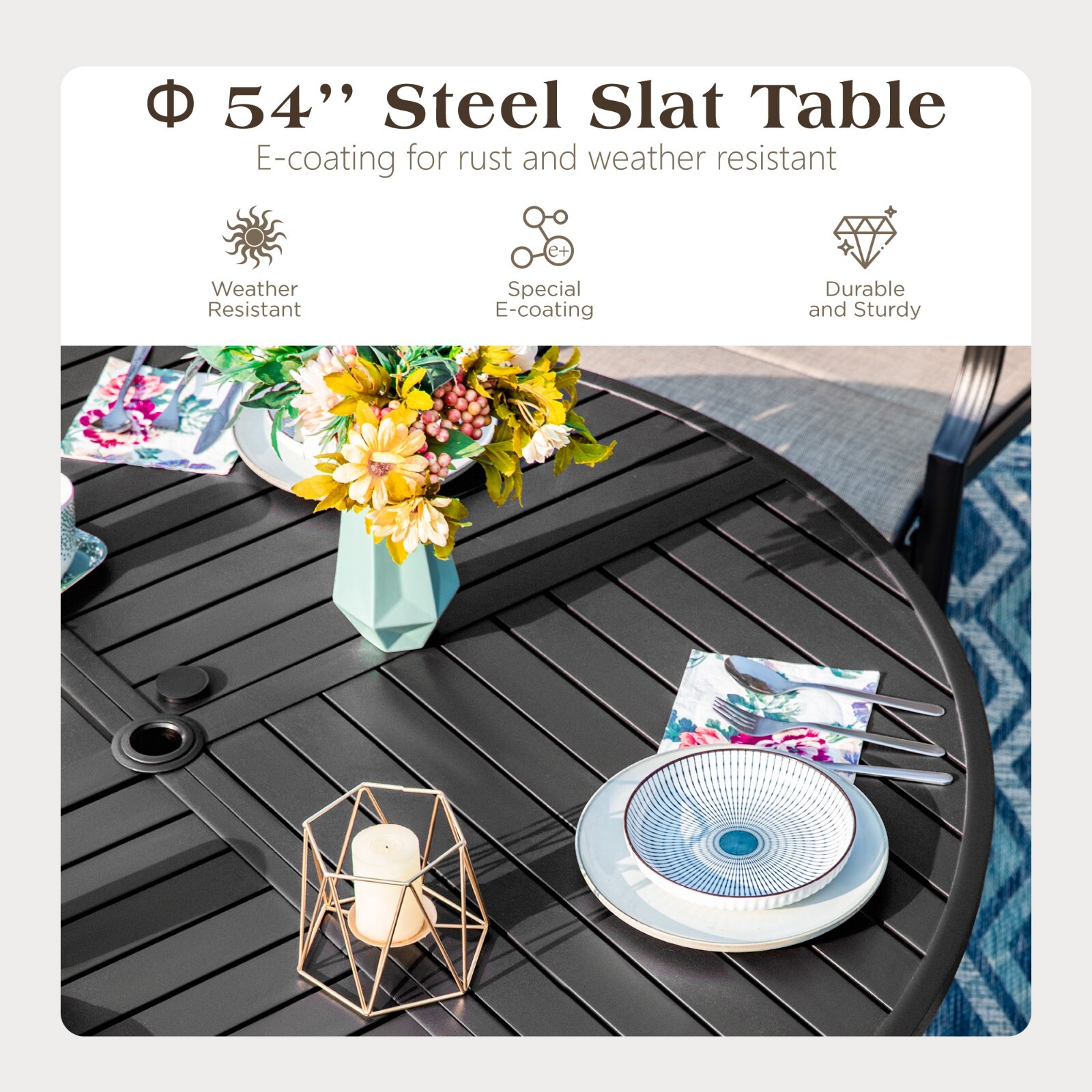 7Piece Patio Dining Set with U - Kids Outdoor Dining Set ulasan dan harga