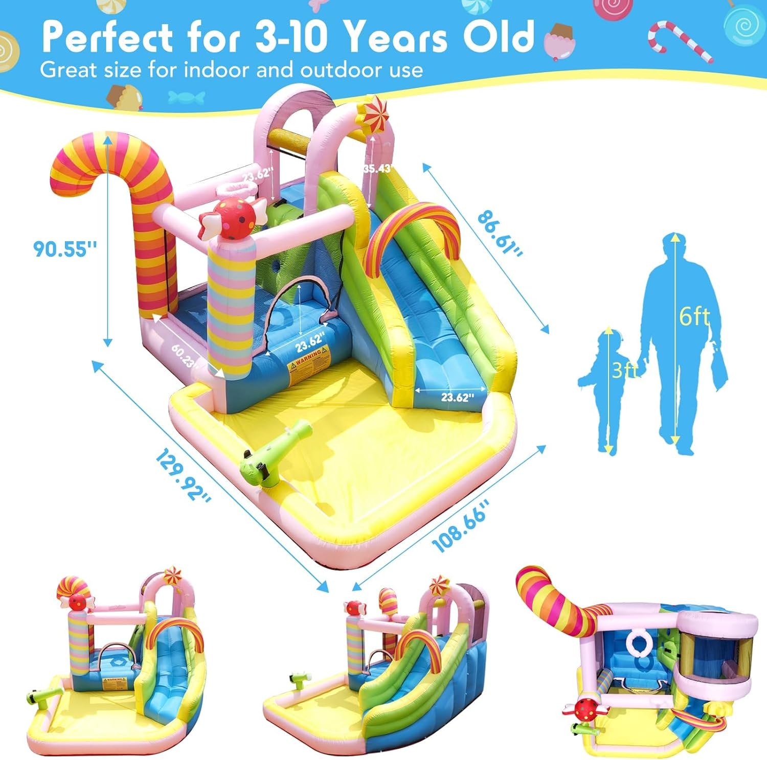 Kids Inflatable Water Slide Bo - Kids Outdoor Water Slide ulasan dan harga