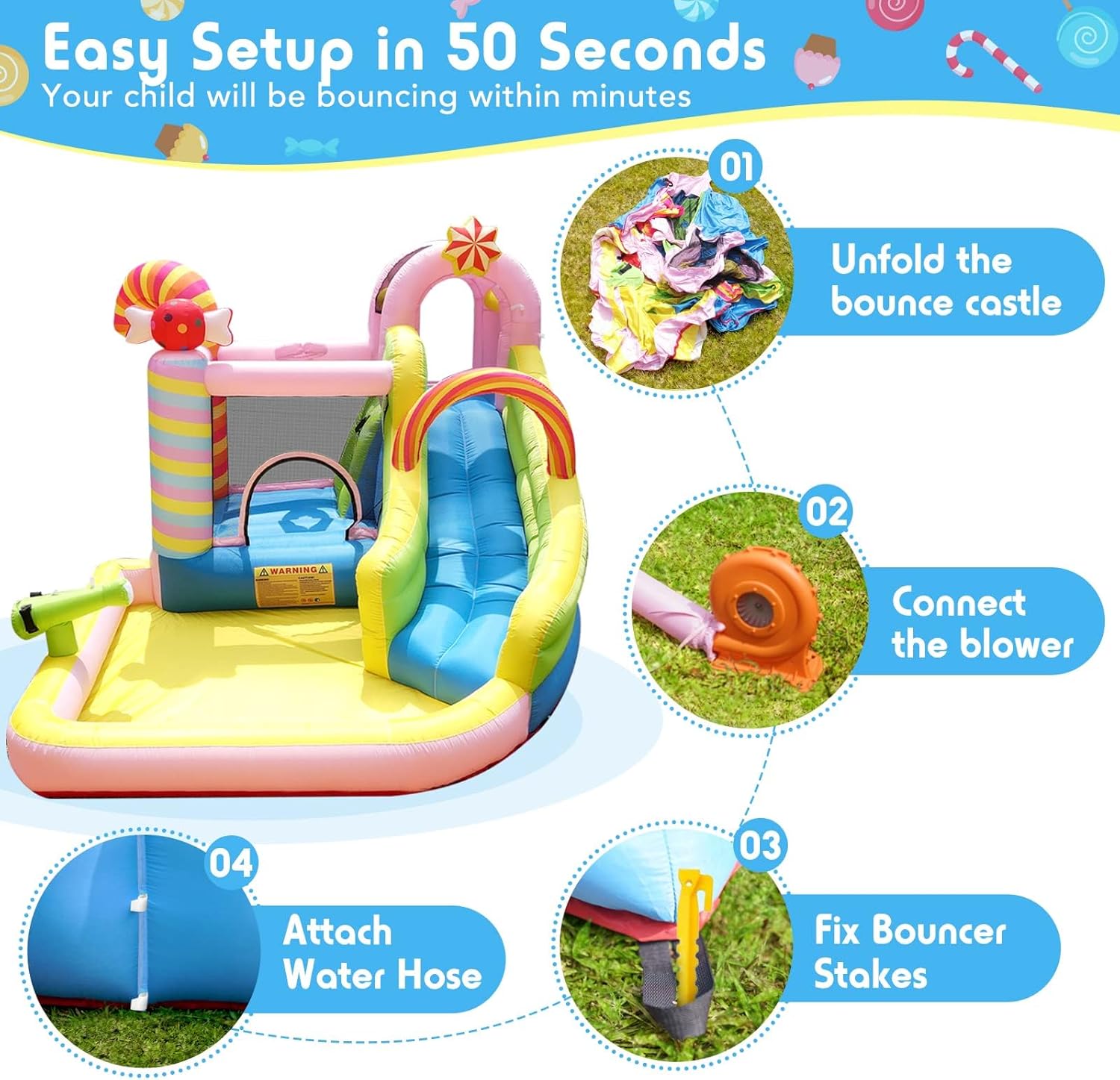 Kids Inflatable Water Slide Bo - Kids Outdoor Water Slide ulasan dan harga
