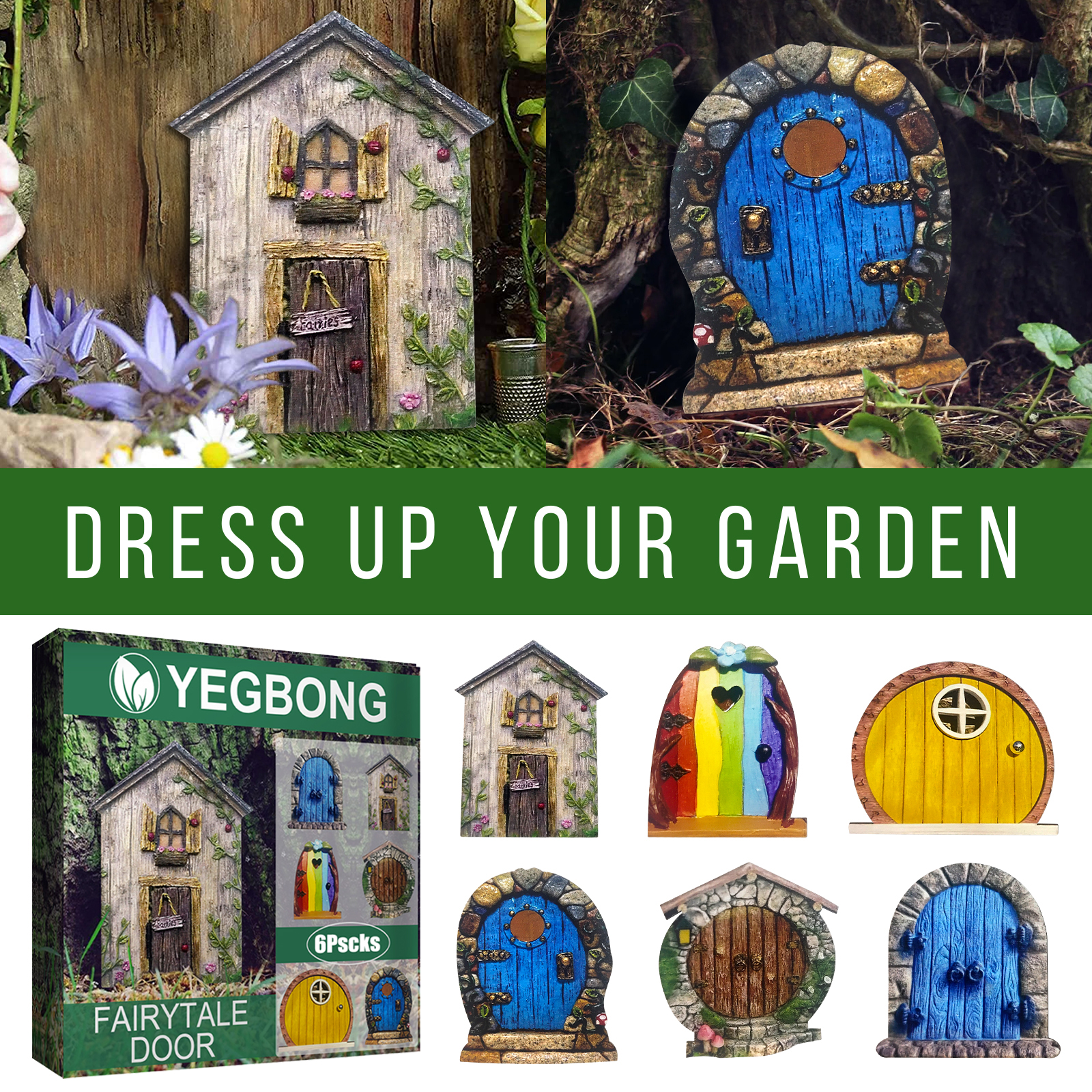 Miniature Fairy Doors for Tree - Kids Outdoor Fairy Garden ulasan dan harga