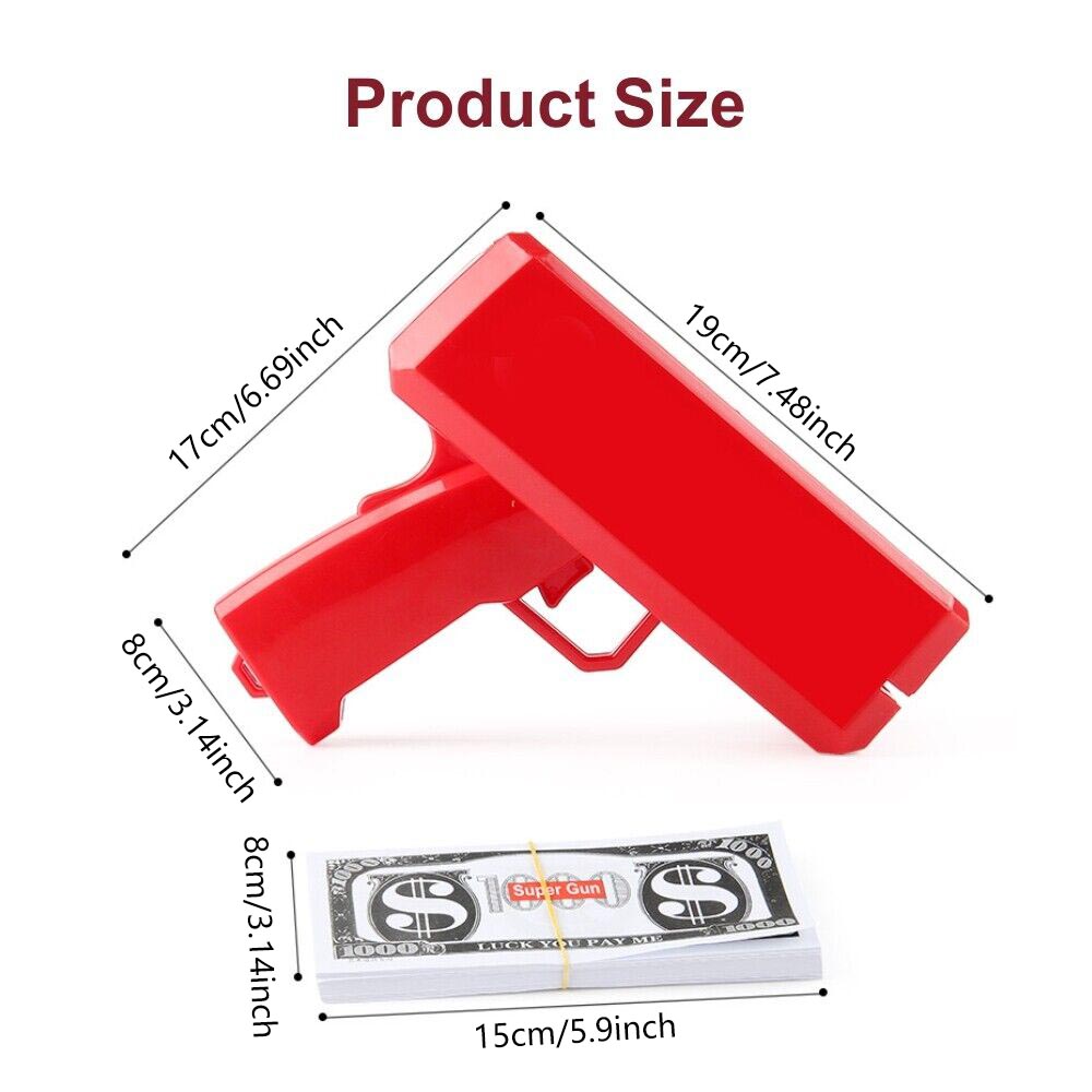 Super Money Gun Shooter 'Make  - Kids Outdoor Xmas Gifts ulasan dan harga