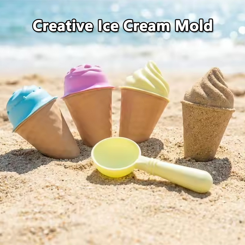 Kids Ice Cream Cone Sand Mold  - Kids Outdoor Exercise Equipment ulasan dan harga