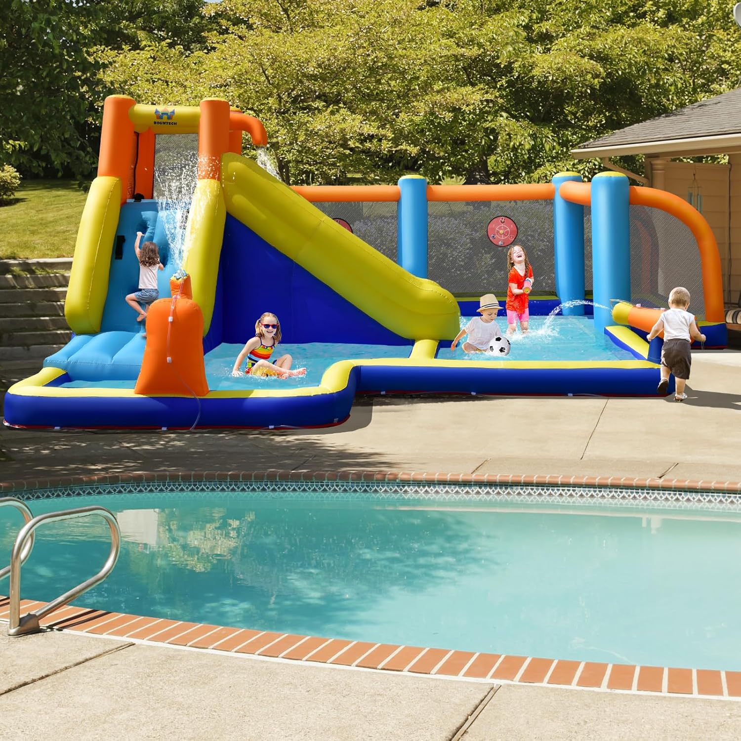 Giant Inflatable Water Slide B - Kids Outdoor Water Slide ulasan dan harga