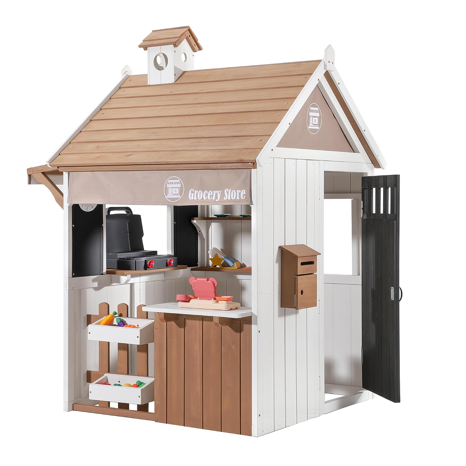 2-in-1 Cedar Wooden Kids Outdo - Kids Outdoor Grill ulasan dan harga
