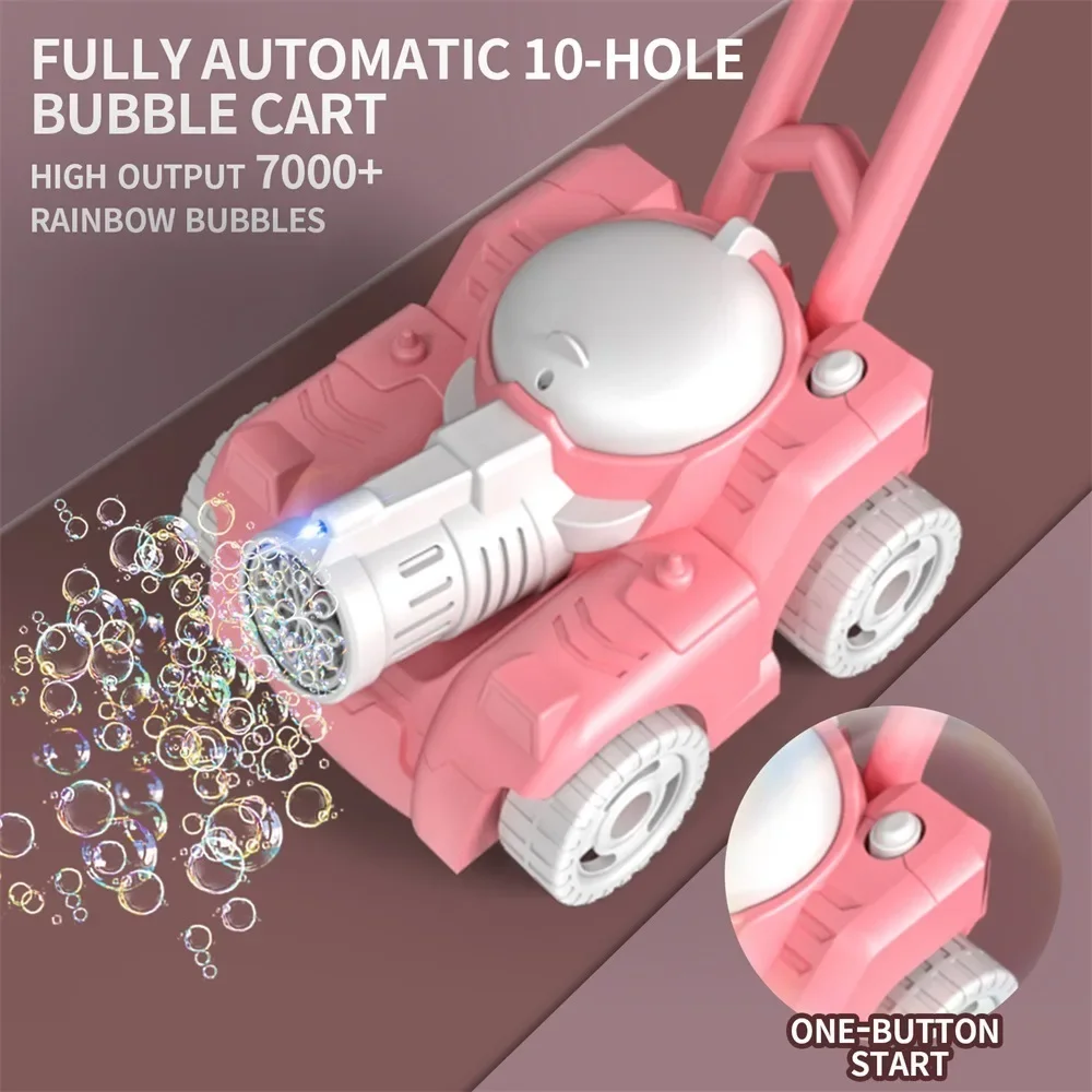 Tank Trolley Automatic Bubble  - Kids Outdoor Lawn Mower ulasan dan harga