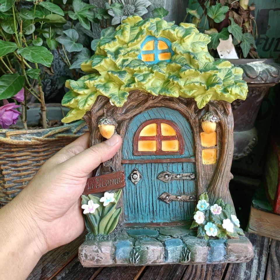 Wooden Miniature Fairy Gnome E - Kids Outdoor Fairy Garden ulasan dan harga