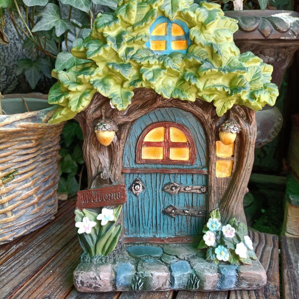 Wooden Miniature Fairy Gnome E - Kids Outdoor Fairy Garden ulasan dan harga