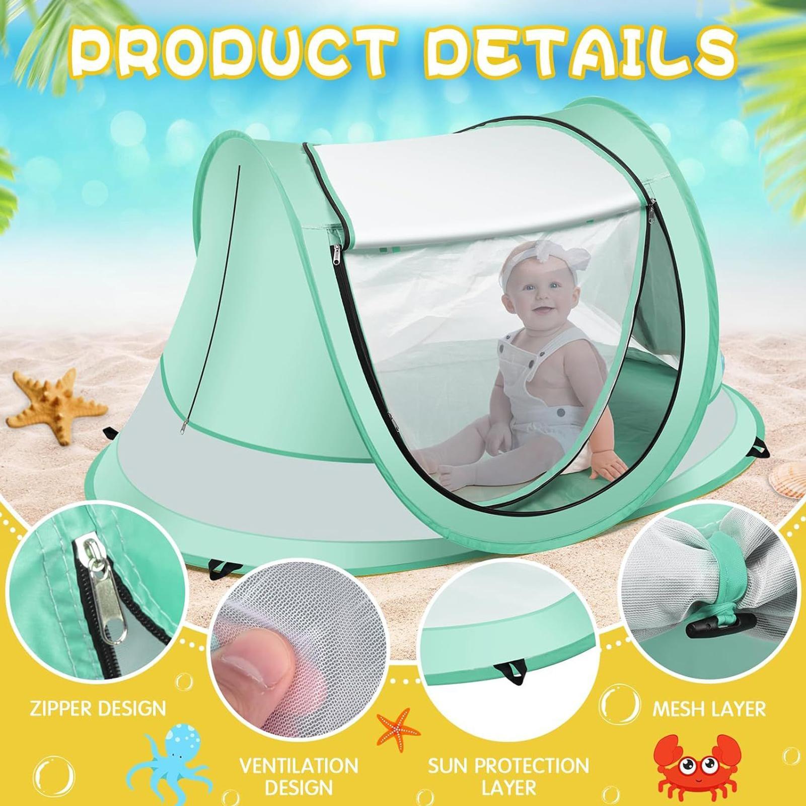 Kids Beach Tent UPF 50 Childre - Kids Outdoor Grill ulasan dan harga