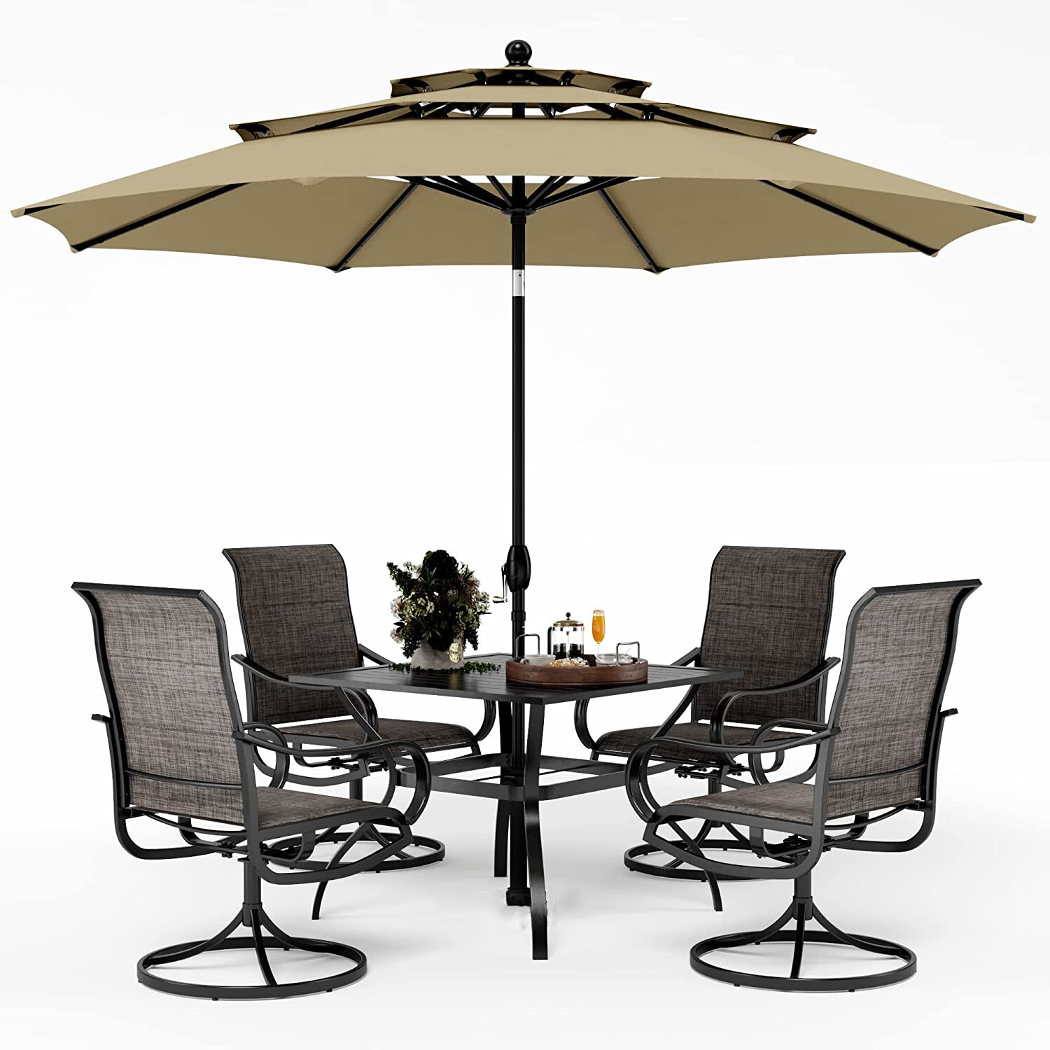 Patio Furniture Set of 6 with  - Kids Outdoor Dining Set ulasan dan harga