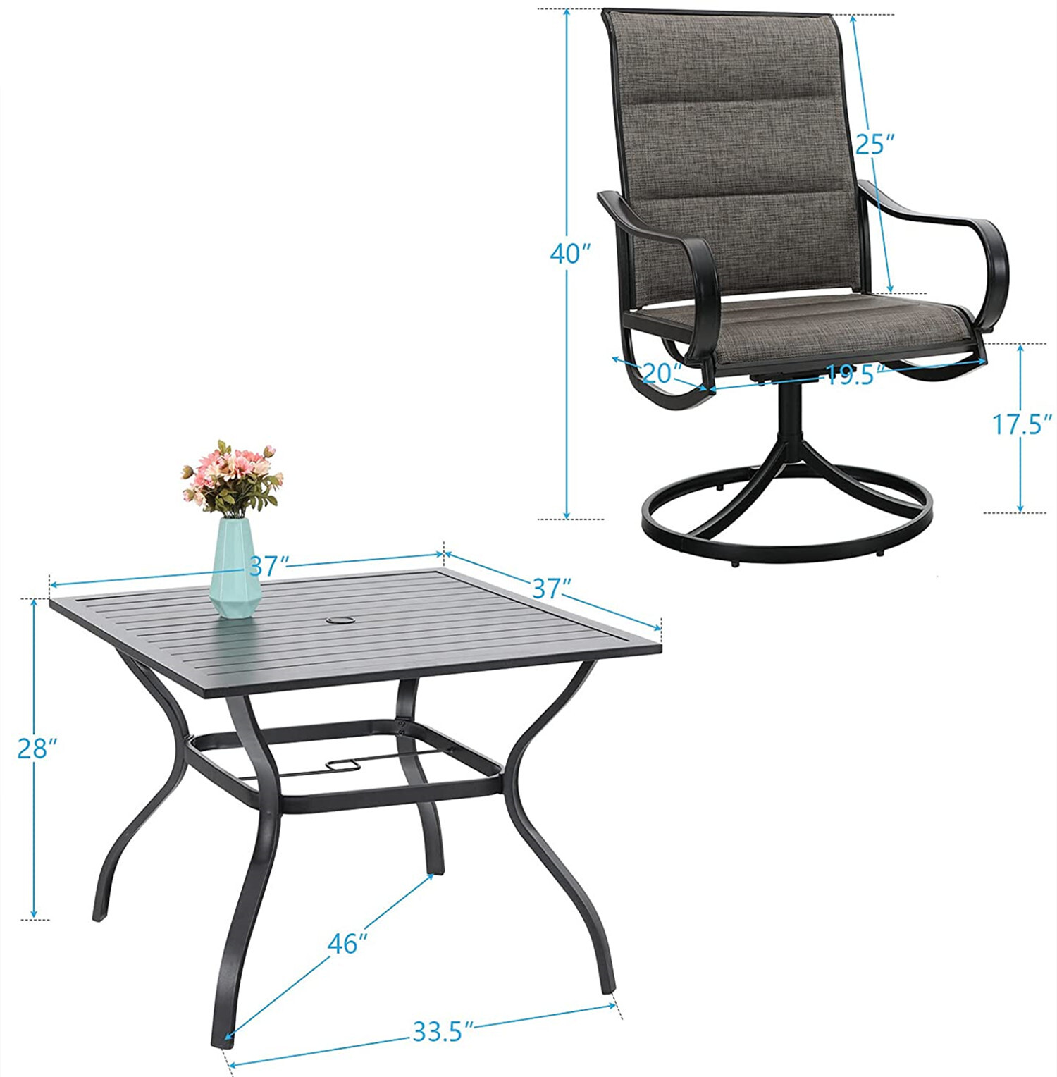 Patio Furniture Set of 6 with  - Kids Outdoor Dining Set ulasan dan harga