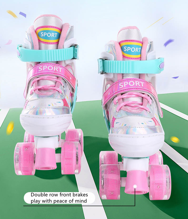 Kids Double Row Roller Skates  - Kids Outdoor Quad ulasan dan harga